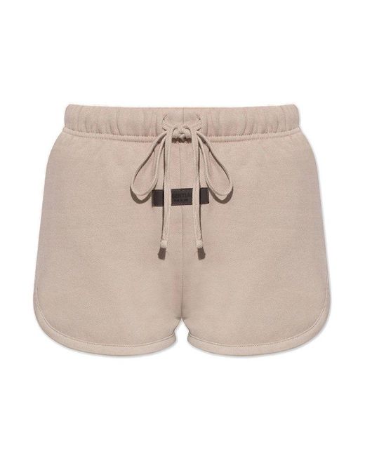 Fear Of God Natural Shorts With Logo