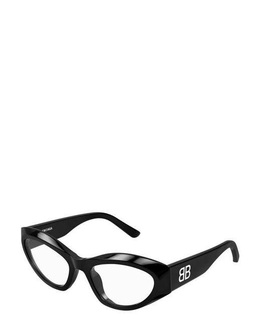Balenciaga Black Cat Eye Frame Glasses