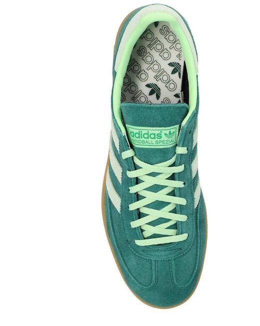 Adidas Originals Green Handball Spezial Lace-up Sneakers for men