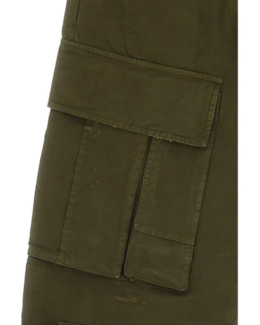 DARKPARK Green Straight-leg Mid-rise Cargo Trousers for men