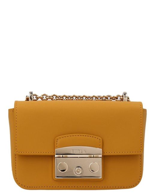 Furla Metropolis Mini Crossbody Bag in Orange Lyst