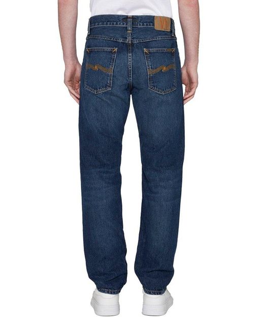Nudie Jeans Blue Regular Fit Jeans for men