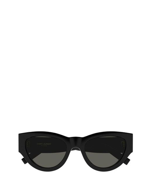 Saint Laurent Cat-eye Sunglasses in Black | Lyst