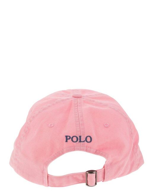 Polo Ralph Lauren Pink Cotton Chino Ball Cap