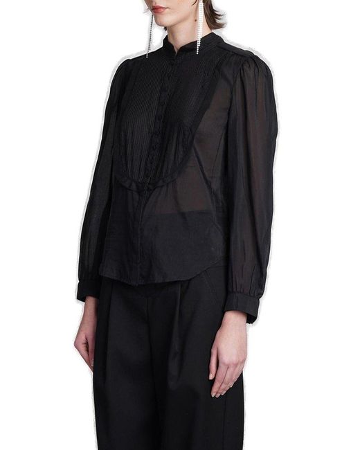 Isabel Marant Black Balesa Buttoned Shirt