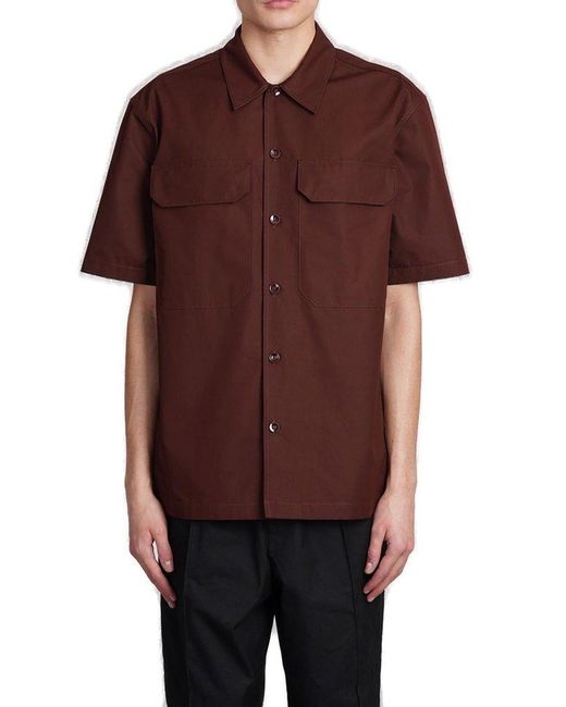 Jil Sander Brown Short-sleeved Shirt for men