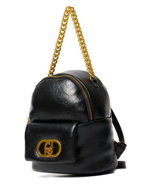 Liu Jo Black Lapuffy Backpack