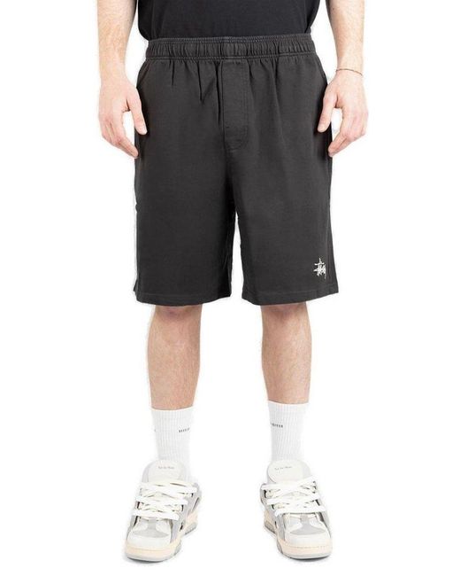 Stussy Heavy Jersey Shorts in Black for Men | Lyst