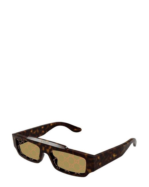 Gucci Multicolor Rectangle-frame Sunglasses for men