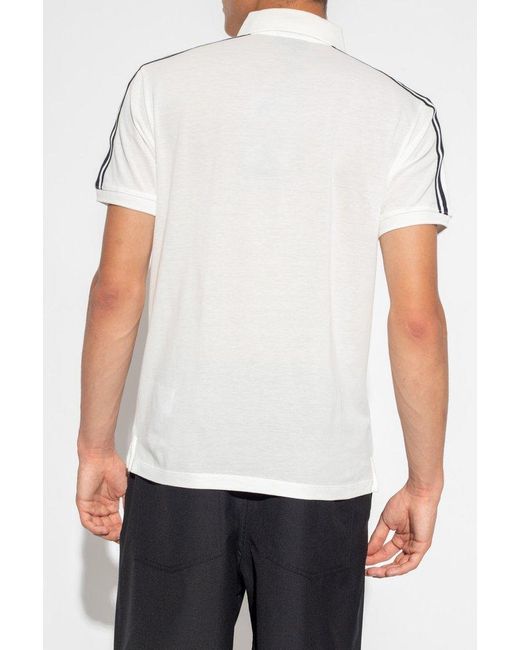 Emporio Armani White Polo Shirt With Logo, for men