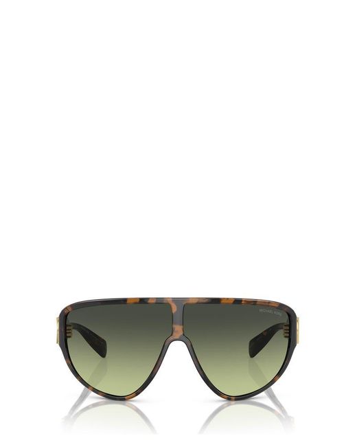 Michael Kors Green Empire Shield Frame Sunglasses
