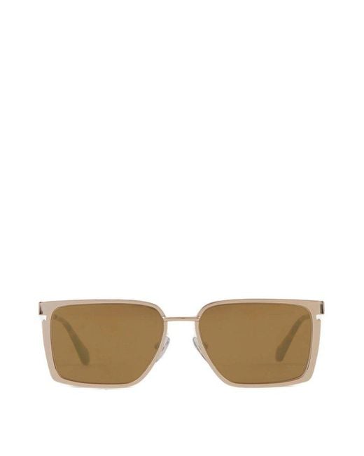 Off-White c/o Virgil Abloh Natural Rectangular Frame Sunglasses for men