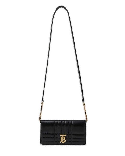 Burberry Black Quilted Leather Mini 'lola' Bag