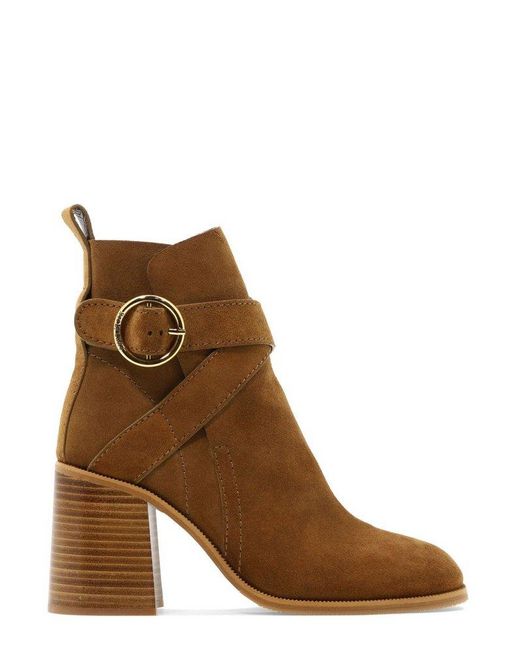See By Chloé Natural Zelda Ankle Boots