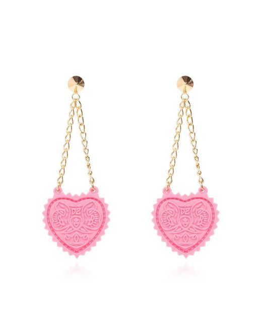 DSquared² Pink Earrings With Charms,