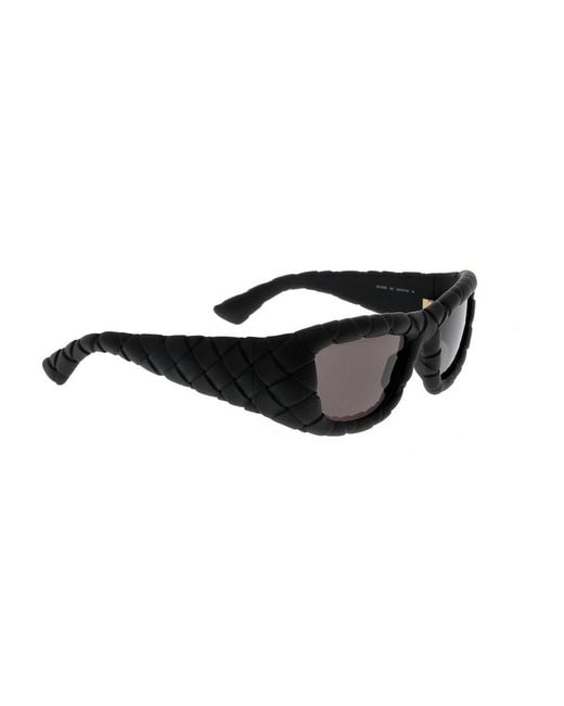 Bottega Veneta Black Panthos Frame Sunglasses for men
