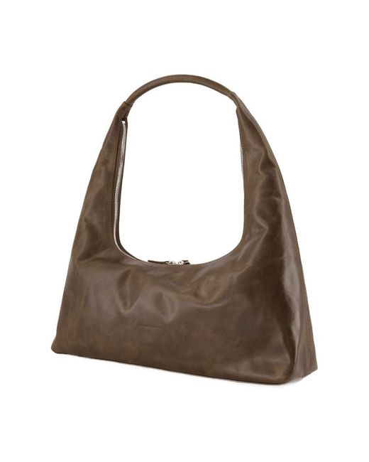 MARGE SHERWOOD Brown Large Hobo Shoulder Bag