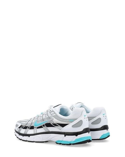Nike White P-6000 Panelled Sneakers