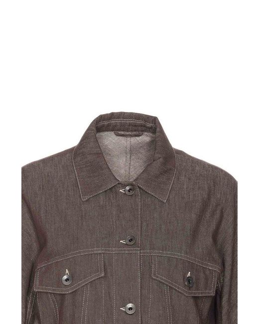 Brunello Cucinelli Black Embellished Cropped Jacket