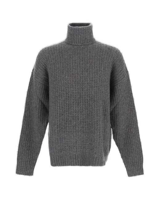Gucci Gray Cashmere Knitwear for men