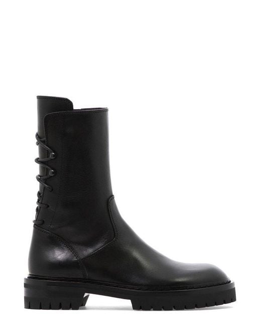 Ann Demeulemeester Leather Louise Ankle Boots in Black Lyst