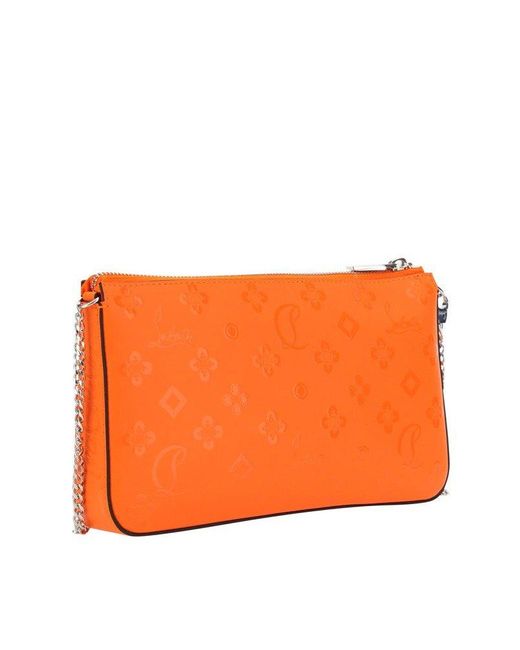 Christian Louboutin Chained Shoulder Bag in Orange