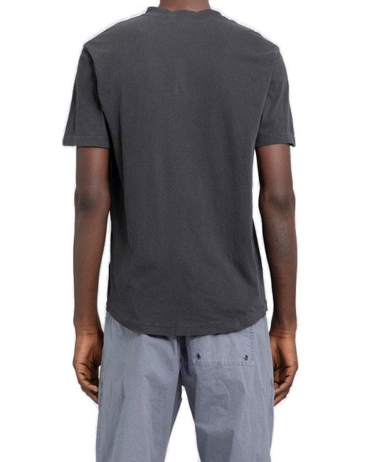 James Perse Black Clear Jersey V-neck T-shirt for men