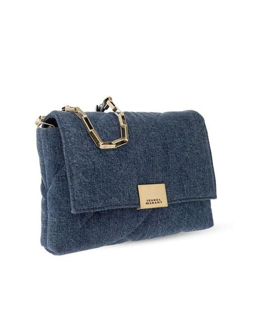 Isabel Marant Blue Puffy’ Denim Shoulder Bag