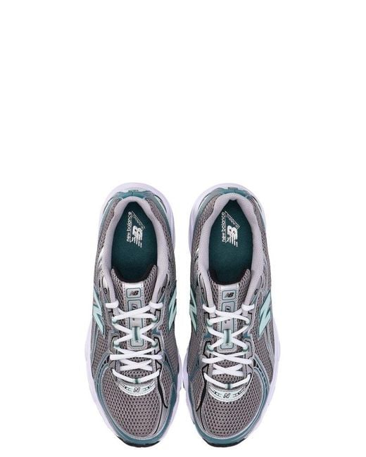 New Balance White 740 Lace-Up Sneakers for men