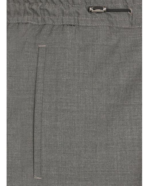 PT Torino Gray Elastic Waist Pants for men