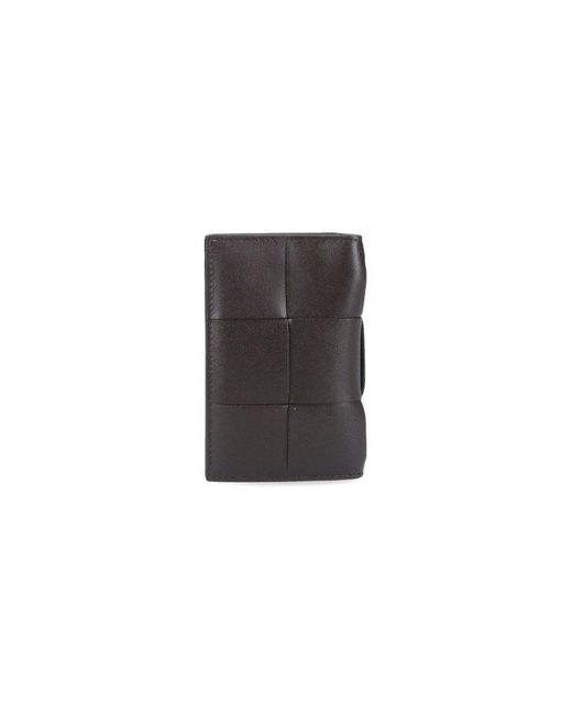 Bottega Veneta Black Maxi Intrecciato Card Holder for men