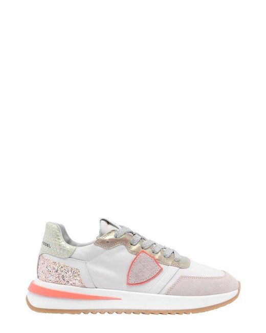 Philippe Model White Tropez 2.1 Lace-Up Sneakers