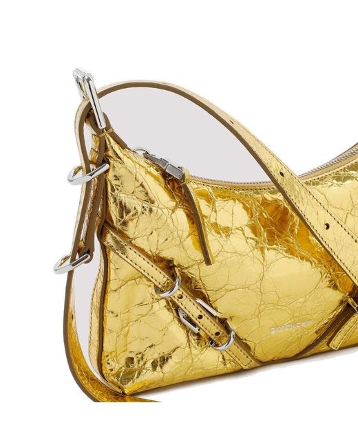 Givenchy Metallic Voyou Mini Leather Shoulder Bag
