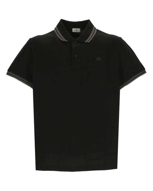 Etro Black T-Shirts And Polos for men