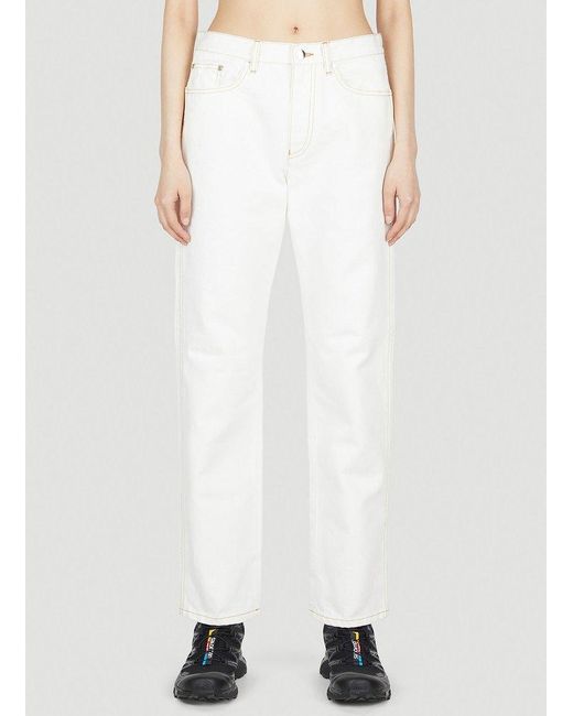 Moncler White Classic Jeans