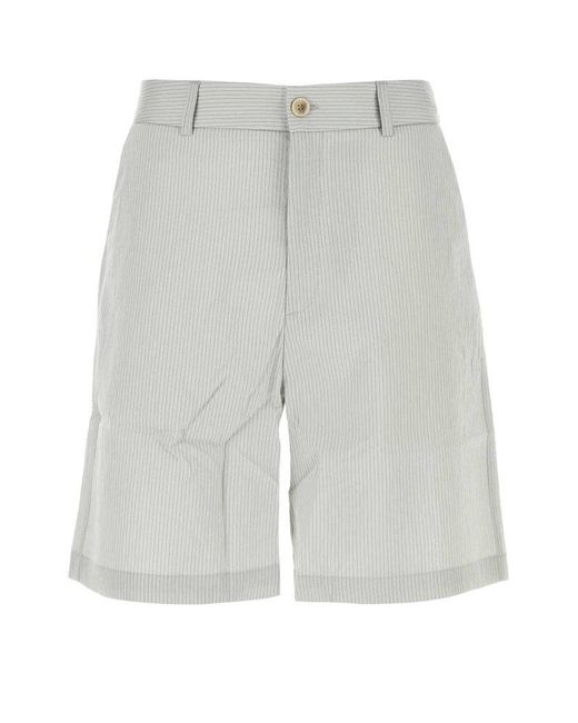 GIMAGUAS Gray Nicolas Pinstripe Shorts for men