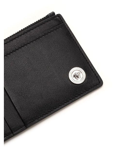 Versace Medusa Card Holder in Black for Men Lyst
