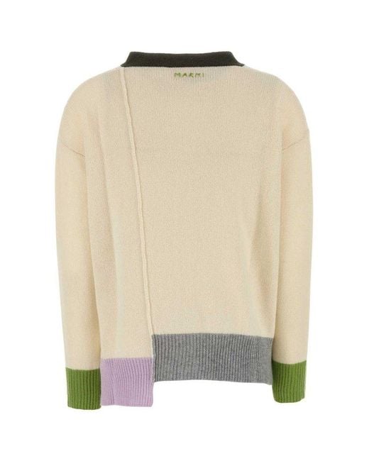 Marni Natural Ivory Cashmere Cardigan