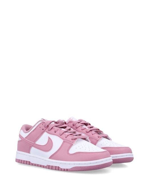 Nike Pink Dunk Low Next Nature Lace-Up Sneakers