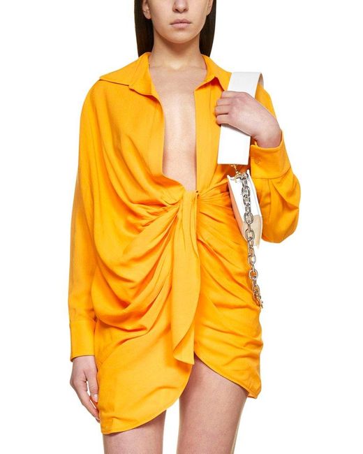 Jacquemus Orange Mini Dress