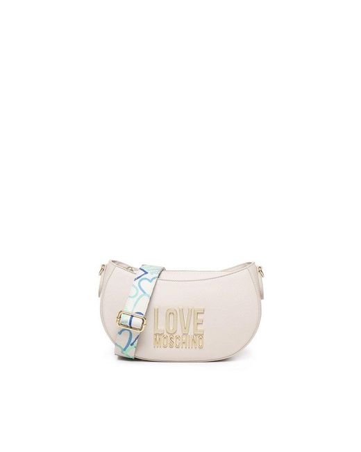 Love Moschino White Jelly Shoulder Bag