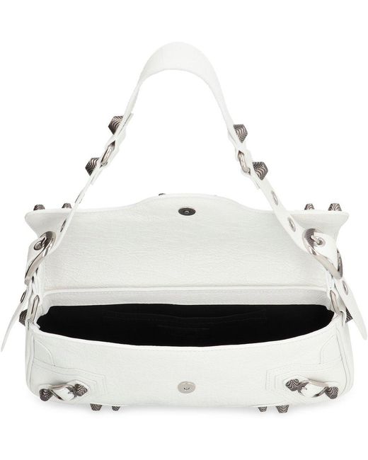 Balenciaga White Le Cagole Shoulder Bag