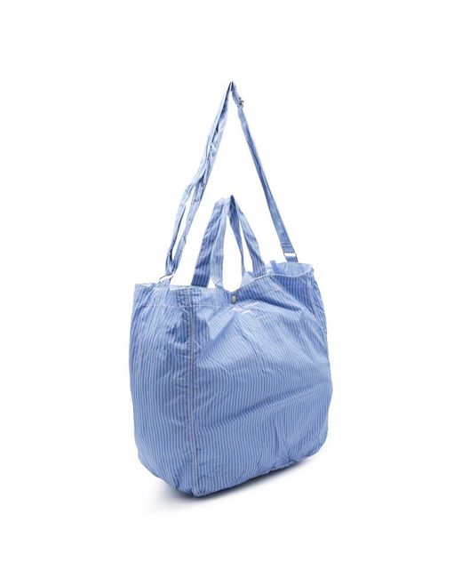 Comme des Garçons Blue Comme Des Garcons Homme Plus Striped Tote Bag for men