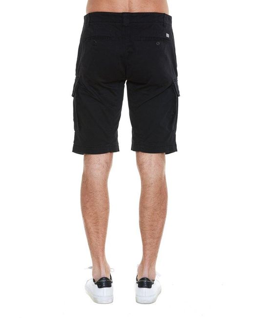 Cotton Stretch Sateen Cargo Shorts 