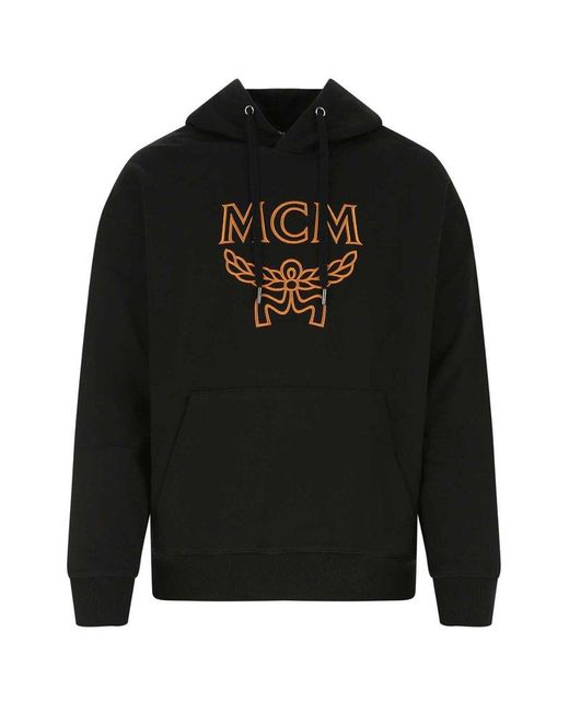 MCM Black Cotton Sweatshirt for men
