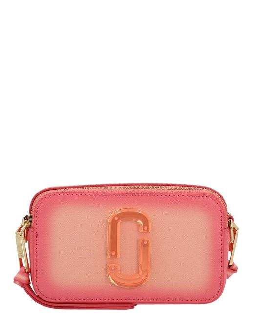 Marc Jacobs The Fluoro Edge Snapshot Bag in Pink