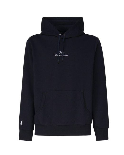 Polo Ralph Lauren Blue Sweatshirt With Embroidery for men