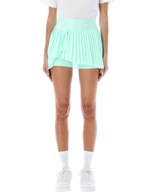 Nike Green Dri-fit Pleated Tennis Skirt