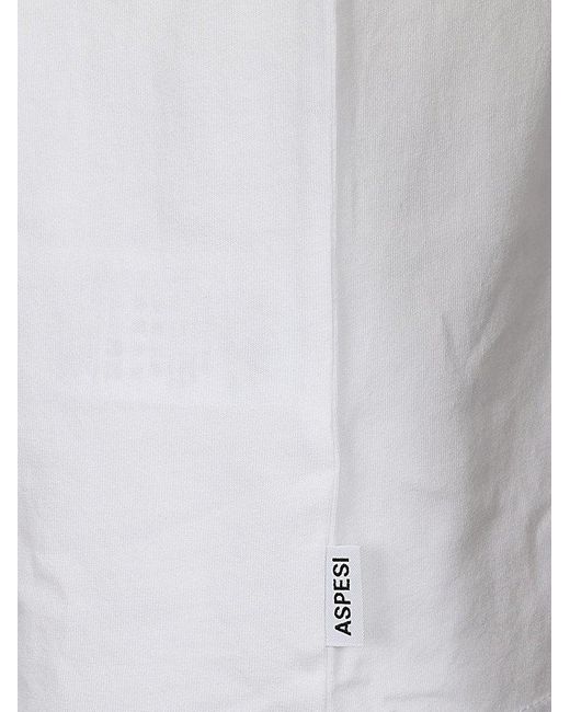Aspesi White Crewneck T-shirt for men