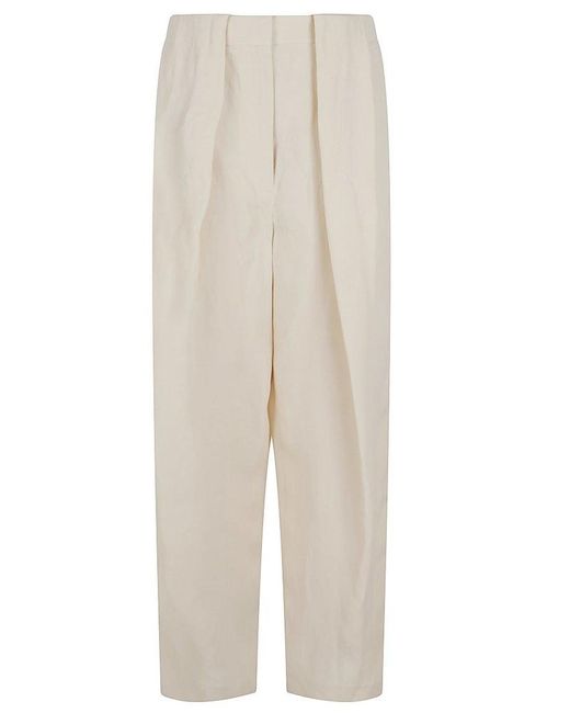 Stella McCartney White Linen Balloon Trouser